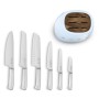 Set of Kitchen Knives and Stand Smeg KBSF02PB