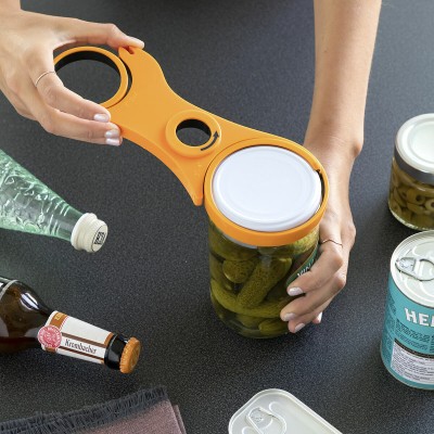 5-in-1 Multi-Purpose Jar Opener InnovaGoods Orange polypropylene (Refurbished A)