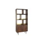 Étagère DKD Home Decor Noir Doré Métal Brun foncé Bois de manguier 4 Etagères (90 x 35 x 200 cm)