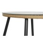 Ensemble Table avec 2 Sièges DKD Home Decor Noir Gris Orange Naturel 55 x 55 x 47 cm