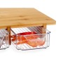 Cutting board Kinvara KT216001-4 Brown Transparent 40 x 6 x 28 cm