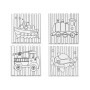 Toile Pincello 29100257 Bois Tissu 12 Unités