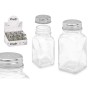 Salt cellar Vivalto YHP-F0409/DH12 Transparent Metal Glass 4 x 9 x 4 cm (12 Units)