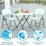Table Piable Lifetime Blanc Ronde Acier Plastique 83 x 73,5 cm