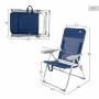 Folding Chair Colorbaby Blue 47 x 60 x 94 cm