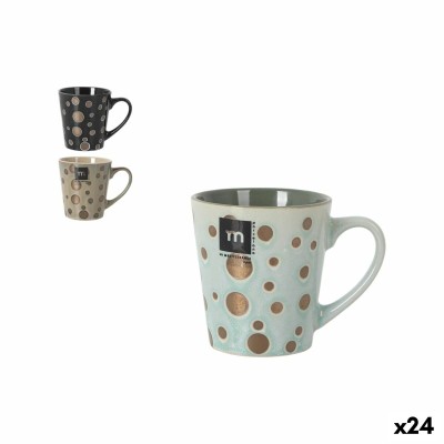 Tea and coffee cup La Mediterránea Lunas 220 ml Moon (24 Units)