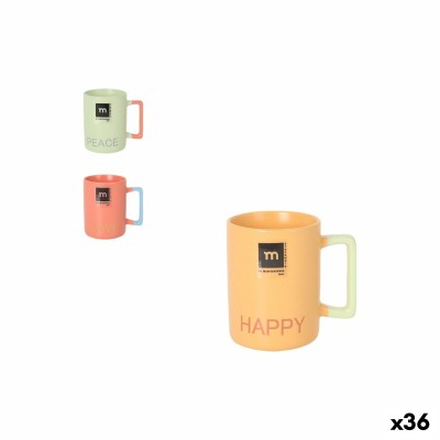 Tea and coffee cup La Mediterránea Love & Peace 90 ml (36 Units)