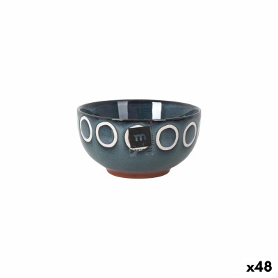 Bowl La Mediterránea Almudena Blue Ø 11 cm (48 Units)