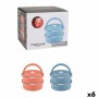 Set of lunch boxes ThermoSport Blue Red Steel Plastic 600 ml 2 Pieces (6 Units)