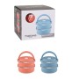 Ensemble de Boîtes à Lunch ThermoSport Bleu Rouge Acier Plastique 600 ml 2 Pièces (6 Unités)