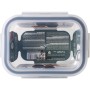 Boîte à lunch hermétique Santa Clara Transparent Rectangulaire 375 ml (12 Unités)
