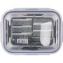 Boîte à lunch hermétique Santa Clara Transparent Rectangulaire 1L (6 Unités)