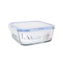 Hermetic Lunch Box LAV Blue Transparent 1,15 L (8 Units)