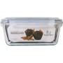 Hermetic Lunch Box Santa Clara Transparent Rectangular 3,5 L (3 Units)