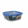 Hermetic Lunch Box Quttin Blue Transparent 750 ml (6 Units)