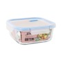 Hermetic Lunch Box Quttin Boho Transparent 1,1 L (6 Units)