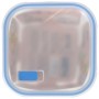 Hermetic Lunch Box Quttin Boho Transparent 1,1 L (6 Units)