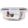 Hermetic Lunch Box Santa Clara Transparent 650 ml (6 Units)