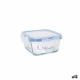 Hermetic Lunch Box LAV Blue Transparent 375 ml (12 Units)