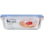 Hermetic Lunch Box Quttin Transparent Rectangular 1L (6 Units)