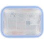 Hermetic Lunch Box Quttin Transparent Rectangular 1L (6 Units)