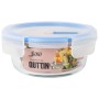 Hermetic Lunch Box Quttin Boho Transparent 0,4 l (12 Units)
