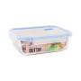 Hermetic Lunch Box Quttin Boho Transparent Rectangular 1,5 L (6 Units)