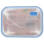 Hermetic Lunch Box Quttin Boho Transparent Rectangular 1,5 L (6 Units)