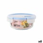 Hermetic Lunch Box Quttin Boho Transparent 650 ml (6 Units)