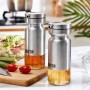Cruet Quttin Transparent Silver Stainless steel 0,36 L (12 Units)