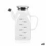 Cruet La Mediterránea Transparent Silver Metal Borosilicate Glass 0,75 L (12 Units)