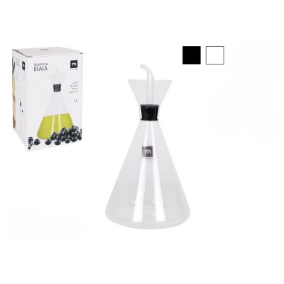 Cruet La Mediterránea Iraia Transparent Borosilicate Glass 1 L (6 Units)