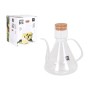 Cruet La Mediterránea Bell Transparent Silicone Borosilicate Glass 1 L (4 Units)