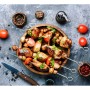 Ensemble de brochettes pour barbecue Algon Métal 35 cm 12 Pièces (24 Unités)