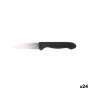 Peeler Knife Set Cuyfor Black Silver Stainless steel 7,5 cm 6 Pieces (24 Units)