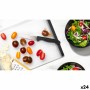 Jeu de couteaux d'éplucheur Cuyfor Noir Argenté Acier inoxydable 7,5 cm 6 Pièces (24 Unités)