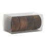 Porte-serviettes Home ESPRIT Naturel Acacia 5,5 x 5,5 x 3 cm 4 Pièces