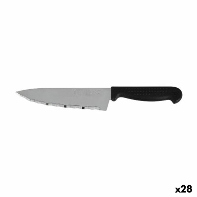 Kitchen Knife Quttin Laser Black Silver 28 x 6 x 1,3 cm (28 Units)