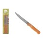 Kitchen Knife Quttin Natura Brown Silver Stainless steel 10,5 cm 4 Pieces (12 Units)