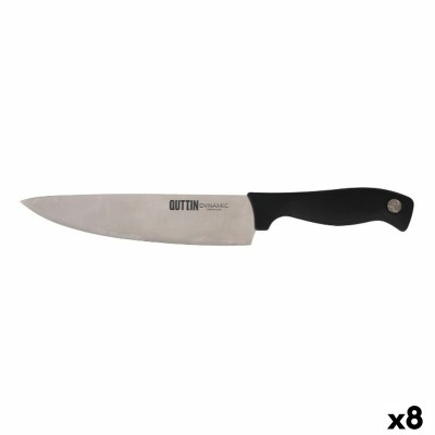 Kitchen Knife Quttin Dynamic Black Silver 20 cm (8 Units)
