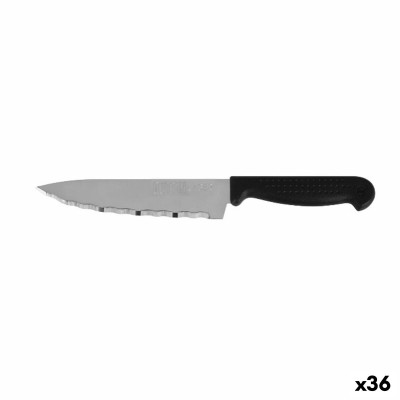 Kitchen Knife Quttin Laser Black Silver 28 x 6 x 1,3 cm (36 Units)