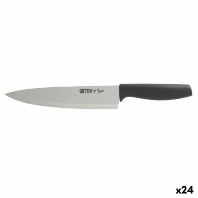 Kitchen Knife Quttin Laos Black Silver 20 cm (24 Units)