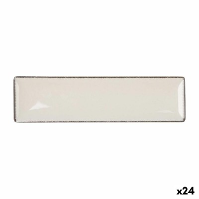 Serving Platter La Mediterránea Anllo Rectangular 30 x 8 x 2 cm (24 Units)