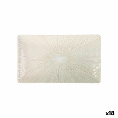 Serving Platter La Mediterránea Anya Rectangular 25,3 x 15 x 2 cm (18 Units)