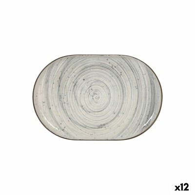 Serving Platter La Mediterránea Vortex Oval 30 x 20 x 2,5 cm (12 Units)