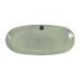 Serving Platter La Mediterránea Macarella green Oval 33 x 14,8 x 2,7 cm (12 Units)