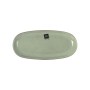 Serving Platter La Mediterránea Macarella green Oval 25 x 12 x 2,2 cm (24 Units)