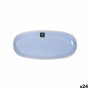 Serving Platter La Mediterránea Macarella blue Oval 25 x 12 x 2,2 cm (24 Units)