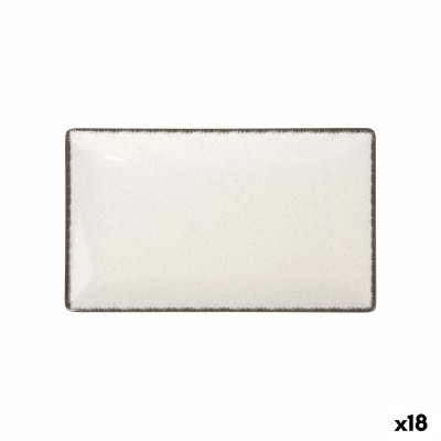 Serving Platter La Mediterránea Anllo Rectangular 25,3 x 15 x 2 cm (18 Units)