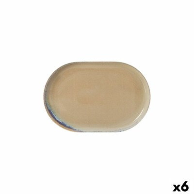 Serving Platter La Mediterránea Cies Oval 20 x 13 x 2 cm (6 Units)